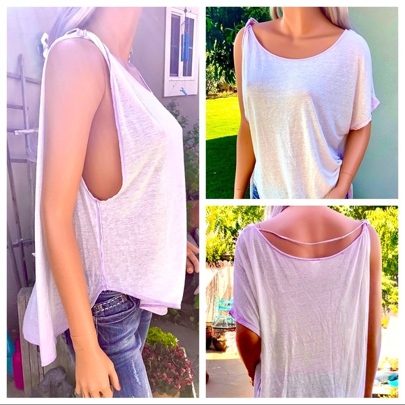 🎉HP FPEOPLE Asymmetric HiLo BoHo Chic Top CoverUp - Picture 8 of 16
